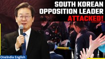 South Korean opposition party leader Lee Jae-myung attacked in Busan, assailant arrested | Oneindia