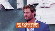 Chris Hemsworth shares New Year's resolution