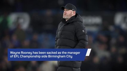 Скачать видео: Breaking News - Wayne Rooney sacked as Birmingham manager