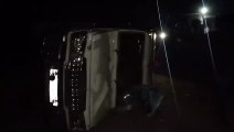 Hit and Run Law:  ट्रक चालकों ने पुलिस पर पथराव कर फूंका वाहन