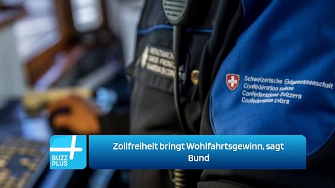 Zollfreiheit bringt Wohlfahrtsgewinn, sagt Bund