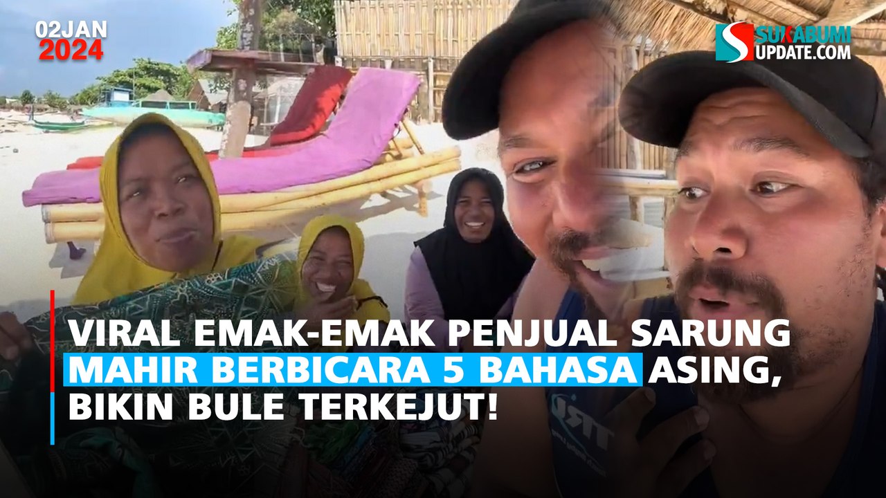 Viral Emak-emak Penjual Sarung Mahir Berbicara 5 Bahasa Asing, Bikin Bule Terkejut!