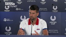 United Cup 2024 - Novak Djokovic et son poignet : 