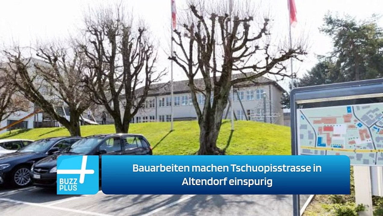 Bauarbeiten machen Tschuopisstrasse in Altendorf einspurig