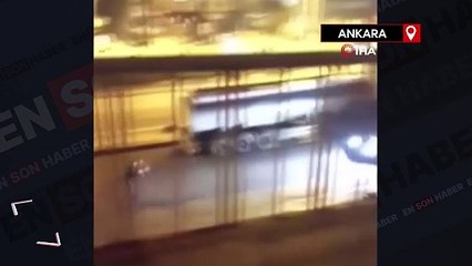 Ankara'da kavga ettiği kişiyi otomobille ezen sürücü kamerada