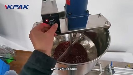 Remplisseuse semi-automatique avec trémie de mélange et de chauffage