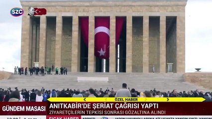 Anıtkabir'de cumhuriyete lanet okunup şeriat sloganları atıldı