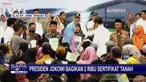 Presiden Joko Widodo Bagikan 2 Ribu Sertifikat Tanah di Cilacap Jawa Tengah