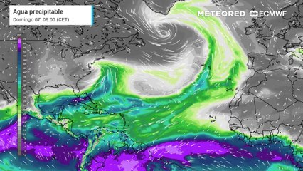 Un río atmosférico reforzará las lluvias de los próximos días en varias zonas de España