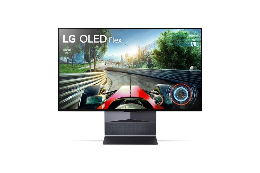 LG OLED evo Flex Gaming-Monitor - 42 Zoll 4K-Bildschirm wird auf Knopfdruck curved