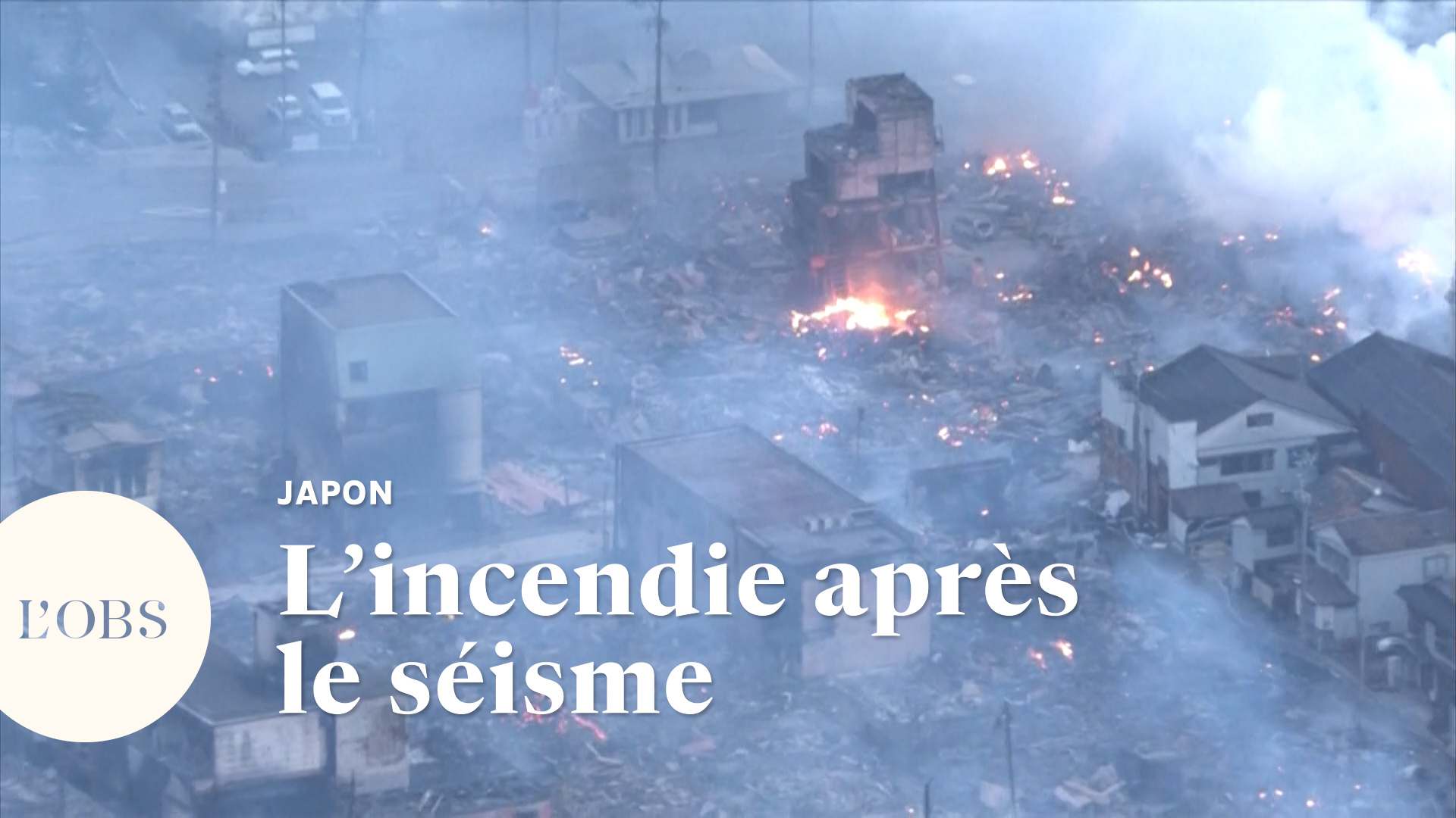 Après le séisme au Japon, la ville de Wajima ravagée par les incendies