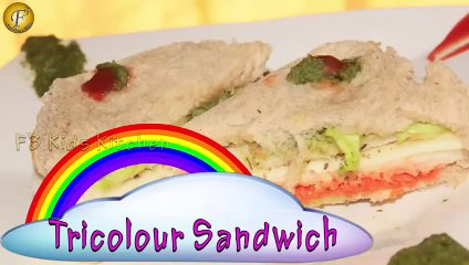 Tricolour Sandwich | Colourful Sandwich Recipe By Junior Chef Vaani Sehgal