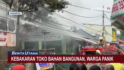 Kebakaran Toko Bangunan di Kramat Jati, Satu Pria Diamankan Diduga Hendak Mencuri!