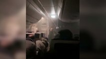Video captures passengers sliding off Japan Airlines' plane on fire