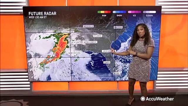 Waves of rain and thunderstorms to sweep across the South