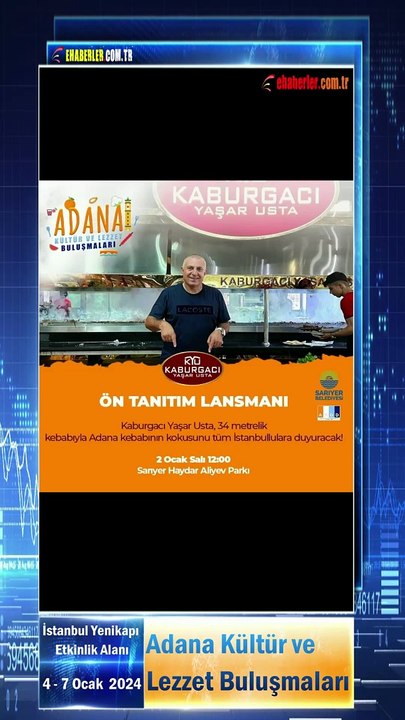 İstanbul Yenikapı Etkinlik Alanı: Adana Kültür ve Lezzet Buluşmaları (4 - 7 Ocak  2024)