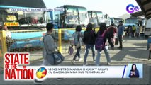 Mga paluwas ng Metro Manila o kaya'y pauwi ng probinsya, dagsa sa mga bus terminal at pantalan| SONA