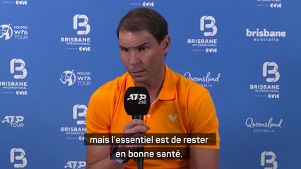 Brisbane - Nadal : "Je me sens bien physiquement"