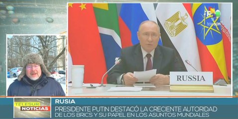 Presidente de Rusia ofrece declaraciones sobre trascendencia de los Brics