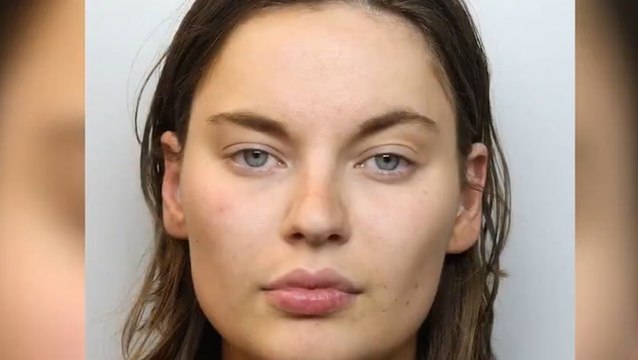 Alice Wood covers ears as police arrest her for murdering fiance with car