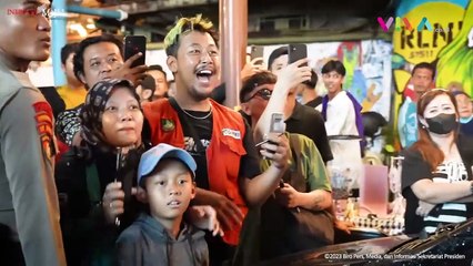 Momen Jokowi Tahun Baruan di Solo