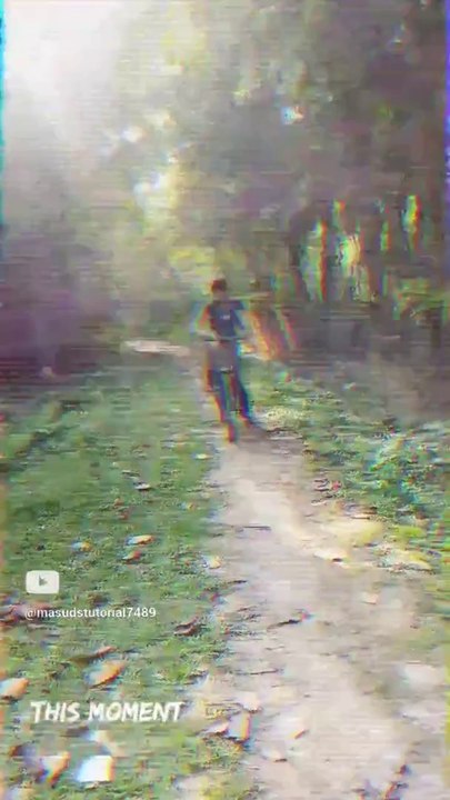 Cycle stunt. Cycle wheelie in the field. Short Video, Tik Tok video .