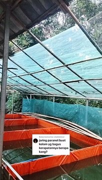 Jaring paranet untuk atap kolam yang bagus kerapatan berapa persen kang❓