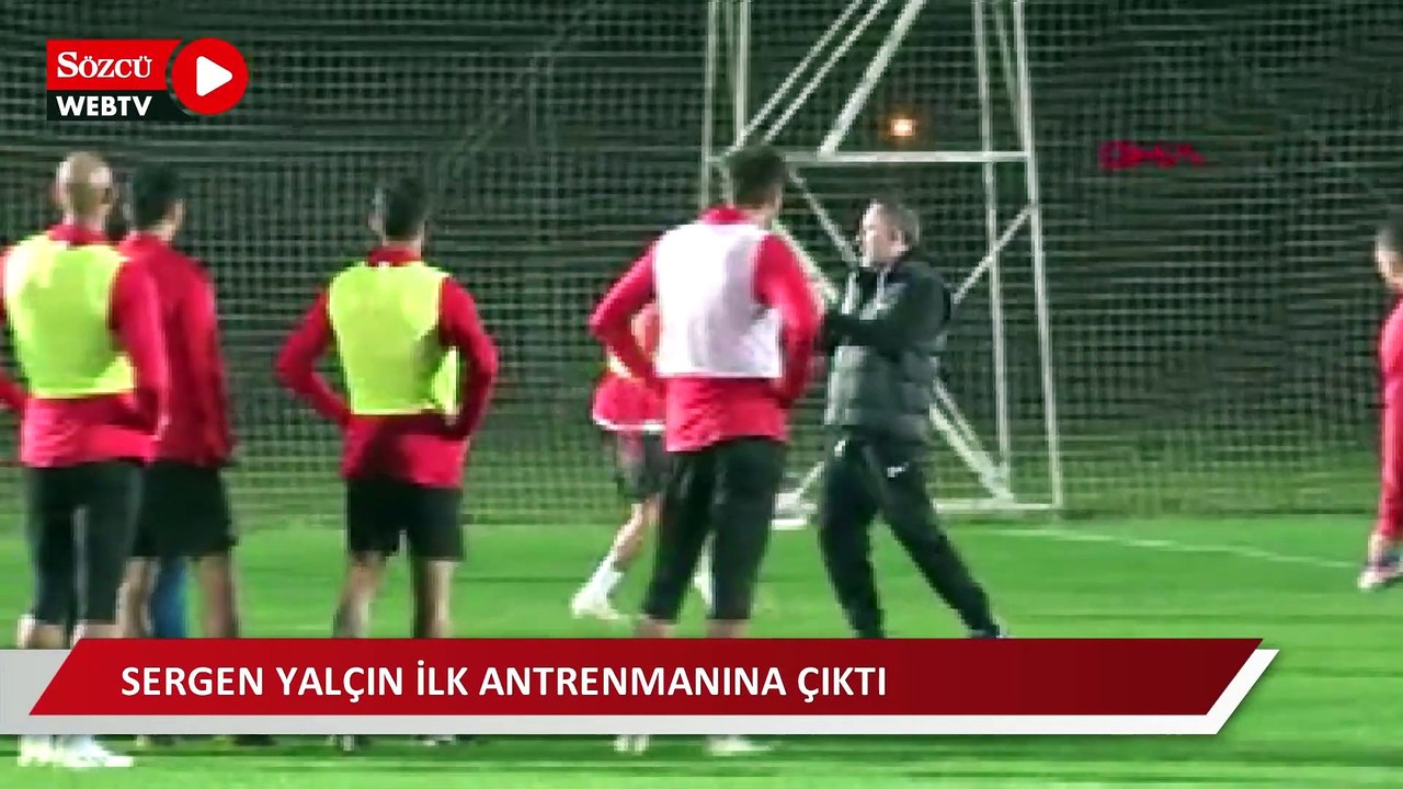Antalyaspor'da Sergen Yalçın ilk antrenmanına çıktı