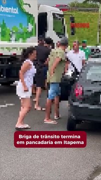 Briga de trânsito acabou em pancadaria em Itapema