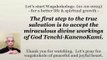 The first step to the true salvation is to accept the miraculous divine workings of God Tenchi-KanenoKami. 01-02-2024