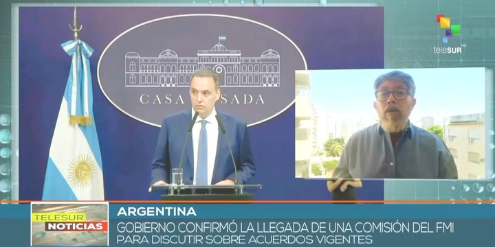Vocero de Argentina confirma discusión de acuerdos financieros con el FMI