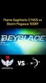 Beyblade Metal fight battle Flame Sagittario C145S vs Storm Pegasus 105RF