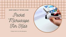 Pocket Microscope For Kids, Portable Handheld Mini Microscope Toy, Kids Microscope With LED Light 60X-120X Explore The Wonders Of Nature With This Portable Microscope Toy!