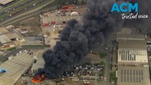 Melbourne factory fire sends toxic plumes across city's west