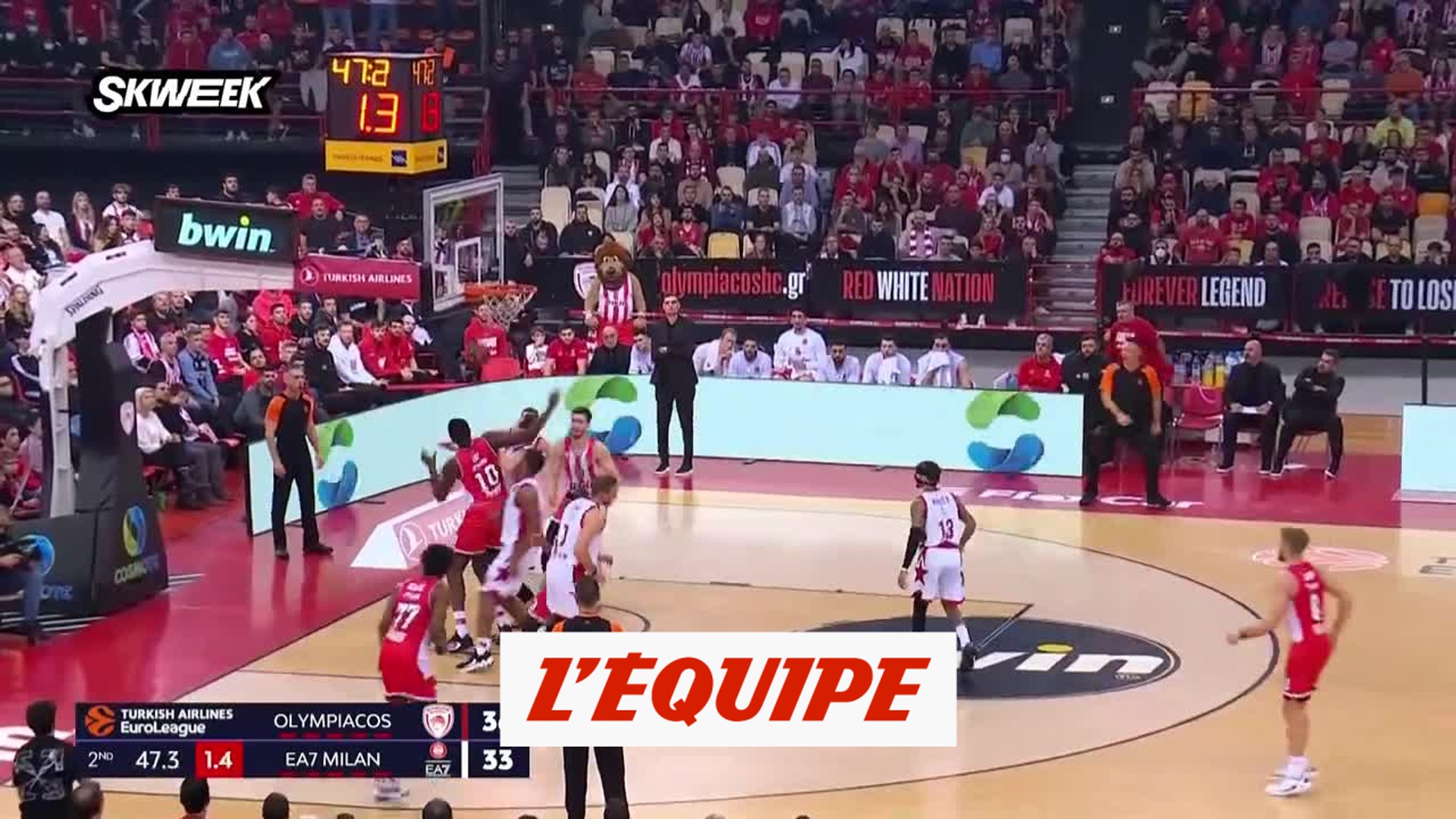 Le résumé d'Olympiakos - Olimpia Milan - Basket - Euroligue (H) - Vidéo  Dailymotion
