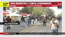 Balacera deja dos muertos y varios heridos en límites de la alcaldía Iztapalapa y Iztacalco