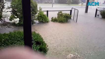 Severe storm causes chaos in Wangaratta