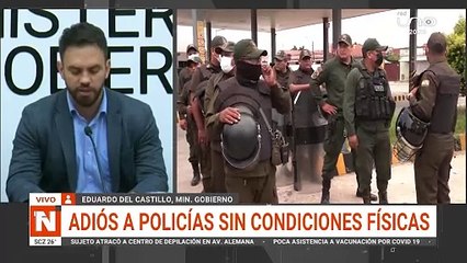 Ministro de Gobierno policias deben estar en buenas condiciones