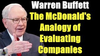 Warren Buffett The McDonald's Analogy of Evaluating and Deciding On A Business #shorts