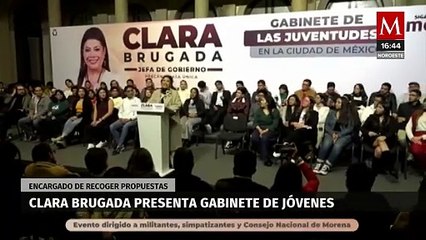Clara Brugada presenta a su gabinete de jóvenes que trabajará en su lado