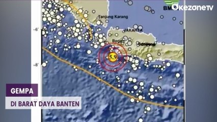 Gempa M 5,9 di Barat Daya Banten, Terasa hingga Jakarta