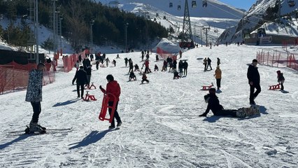 Palandöken’de kayak heyecanı!