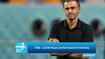 PSG : Luis Enrique confiant pour le mercato