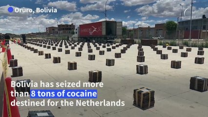 Bolivia reports biggest-ever cocaine seizure