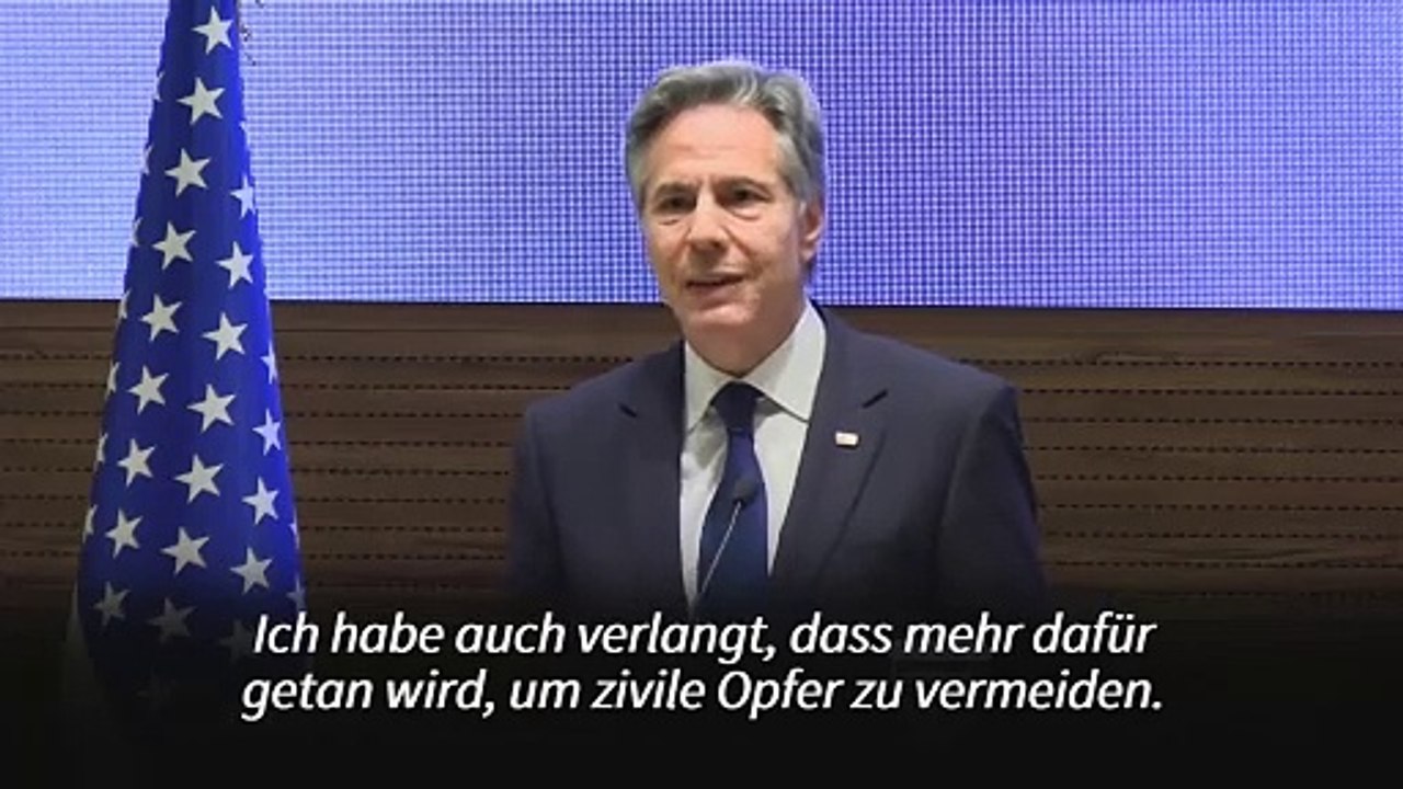 Blinken: 'Viel zu viele Palästinenser wurden getötet'
