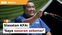 Saya sasaran sebenar dalam siasatan KFA, kata Sanusi