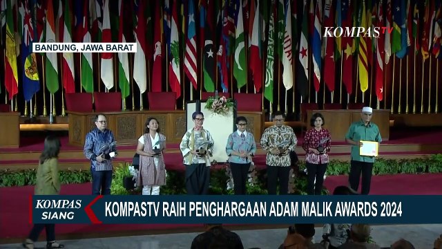 Kompas TV Raih Penghargaan Media Televisi Terbaik di Adam Malik Awards 2024