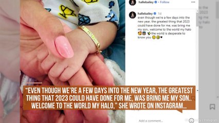 Halle Bailey welcomes her first child