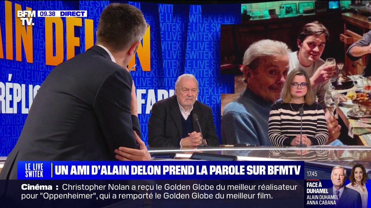 "Si [son avocat] a parlé avec Alain Delon, il faut qu'il me donne la recette": Norbert Saada, un ami de l'acteur, affirme qu'il "ne parle pas"
