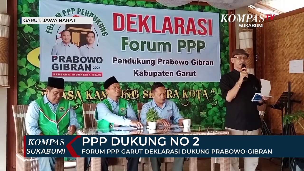 Forum PPP Garut Deklarasi Dukung Prabowo-Gibran